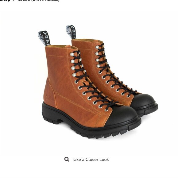 John Fluevog Other - John Fluevog Sreda Lace-Up Hiker Boots - Brown/Black - Mens 11 (Fits like 10.5)